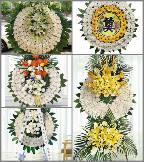 四川南充高坪区白塔街道花圈速递